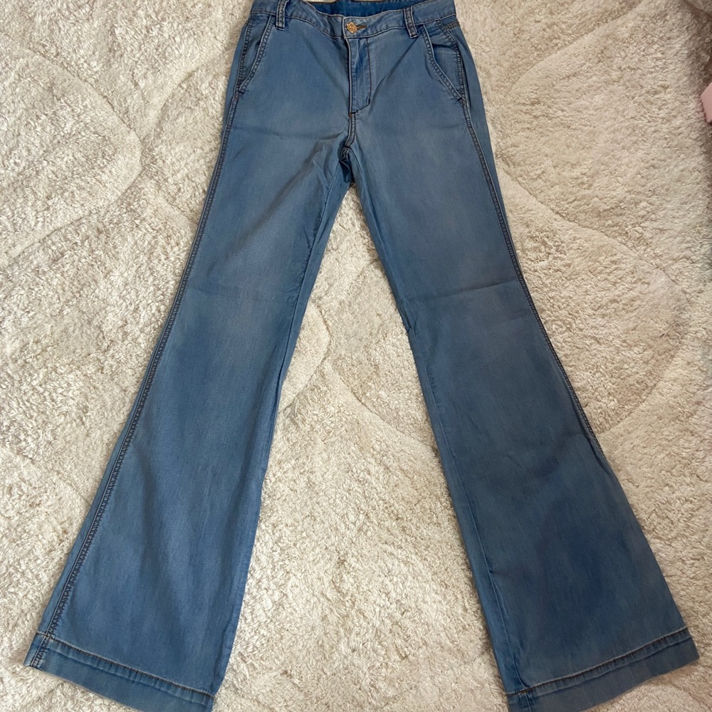 Tory Burch High Rise Flare Size 25